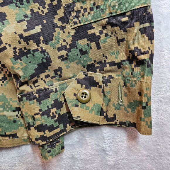 USMC Digital Woodland Camo Combat Jacket Size Medium BDU Cargo gorpcore outdoor - Picture 12 of 15
